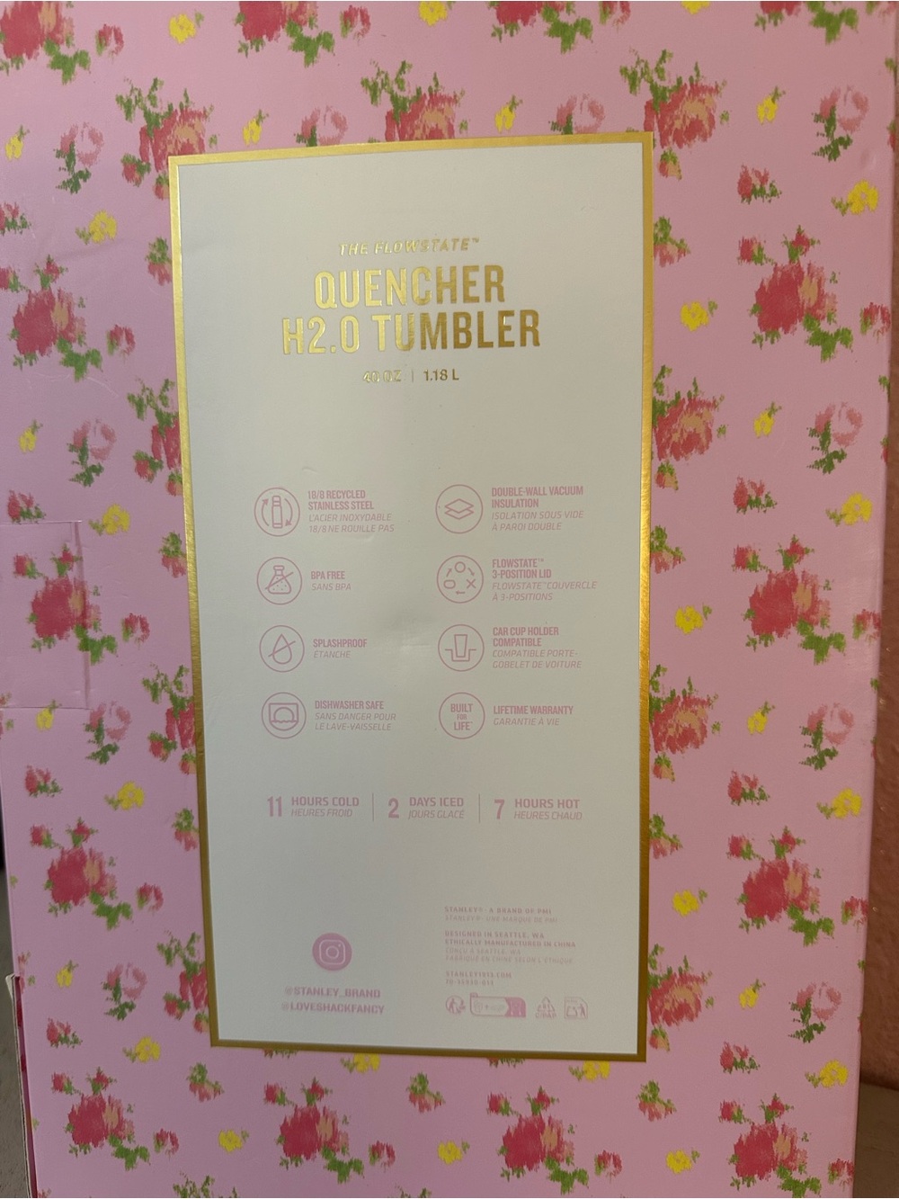 Stanley LoveShackFancy Pink Floral - Picture 3 of 8